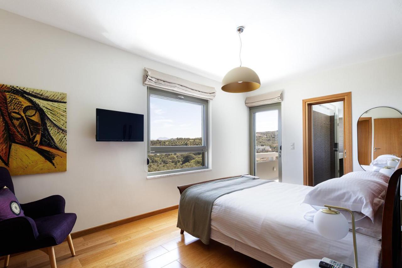 Rizes Villa With Jacuzzi & Heated Pool Agia Triada Exterior foto
